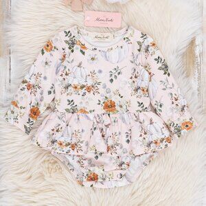 Marie Nicole Butterscotch Wildflowers & Pumpkins Bubble 18/24m